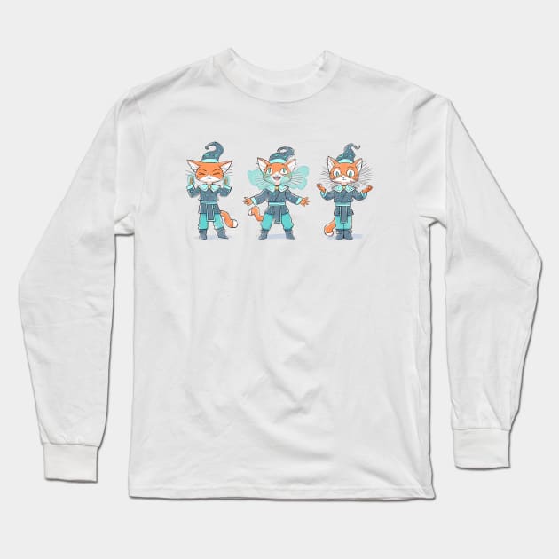 Magician cat / kitten Long Sleeve T-Shirt by Arkel88